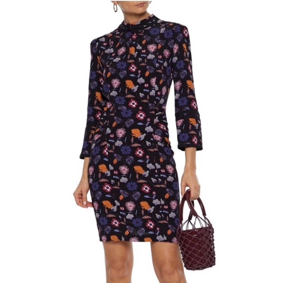 ba&sh Maha High Neck Botanical Dress L - Picture 1 of 6